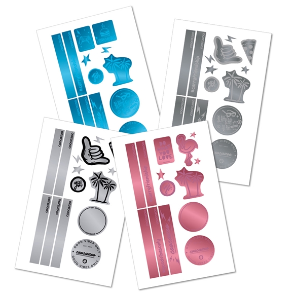 Reflektierendes Sticker-Set, verschiedene Farben