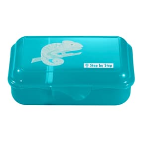 Lunchbox mit Trennwand, "Tropical Chameleon", Türkis