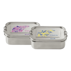 Lunchbox aus Edelstahl, auslaufsichere und umweltfreundliche Brotdose mit Fächern, BPA-frei, spülmaschinengeeignet, geschmacksneutral