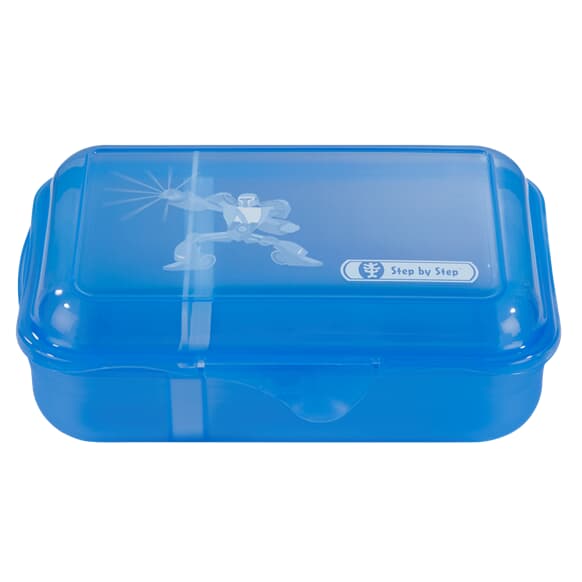 Lunchbox mit Trennwand, "Power Robot", Blau