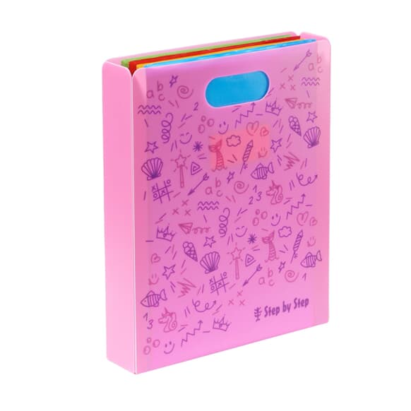 Heftbox mit Tragegriff, Pink