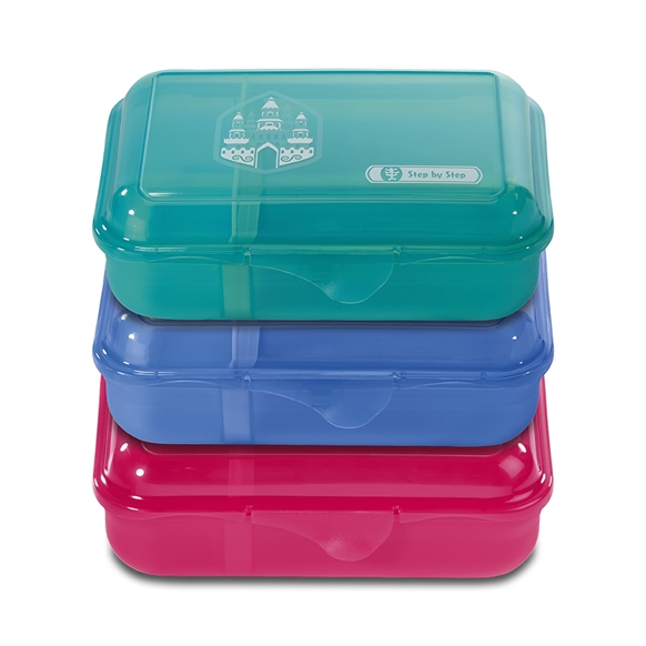 Beige Vesperdose Mikrowelle Heizung Auslaufsichere Brotzeitbox Lunchbox Lunchbox mit 3 F/ächern und Besteck Brotdose Kinder Sinwind Bento Box